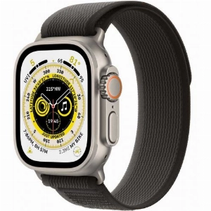 Apple Watch Ultra GPS + Cellular, 49 мм, корпус из титана, ремешок Trail черного/серого цвета